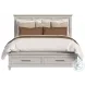 Henrik Ivory King Storage Panel Bed