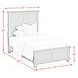 Henrik Gray Twin Panel Bed