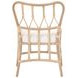 Caprice Blanche Natural Rattan Upholstered Dining Chair Set of 2