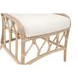 Caprice Blanche Natural Rattan Upholstered Dining Chair Set of 2