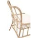 Caprice Blanche Natural Rattan Upholstered Dining Chair Set of 2