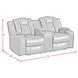 Amias Oyster 75" Power Reclining Loveseat with USB Charging and LED