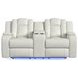 Amias Oyster 75" Power Reclining Loveseat with USB Charging and LED