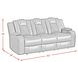 Amias Oyster 85" Power Reclining Sofa with USB Charging and LED