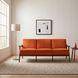 Carlson Orange Velvet Sofa
