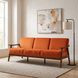 Carlson Orange Velvet Sofa