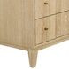 Carmack Cerused Oak Rectangular 3 Drawer Side Table