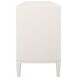 Carmack Matte White Lacquer Rectangular 3 Drawer Side Table
