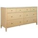 Carnegie Natural Grasscloth 7 Drawer Dresser