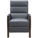 Carolyne Santa Fe Ocean Leather Push Thru The Arms Recliner