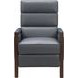 Carolyne Santa Fe Ocean Leather Push Thru The Arms Recliner