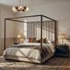 Foxleigh Brown And Antique Brass Nightstand