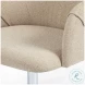 Edna Fedora Oatmeal Performance Fabric Desk Chair
