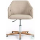 Edna Fedora Oatmeal Performance Fabric Desk Chair
