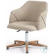 Edna Fedora Oatmeal Performance Fabric Desk Chair