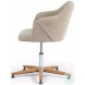 Edna Fedora Oatmeal Performance Fabric Desk Chair