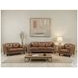 Cassie Latte Leather Upholstered Lounge Chair