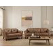 Cassie Latte Leather 84" Sofa
