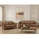 Cassie Latte Leather 84" Sofa
