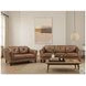 Cassie Latte Leather 62" Loveseat