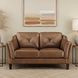 Cassie Latte Leather 62" Loveseat