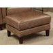 Cassie Latte Leather Upholstered Rectangular Ottoman