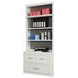 Catalina Cottage White 2 Piece 40" Lateral File with Hutch
