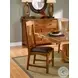 Cattail Bungalow Warm Amber Leather Side Chair Set of 2