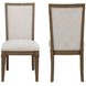 Mariana Gray and Vintage Mocha Upholstered Side Chair Set of 2