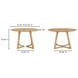 Godenza Natural 47" Round Dining Table