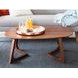 Godenza Brown Oval Coffee Table