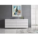 Vetro Il High Gloss White Dresser