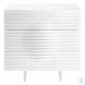 Moon High Gloss White Lacquer Nightstand