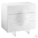 Moon High Gloss White Lacquer Nightstand