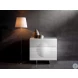 Moon High Gloss White Lacquer Nightstand