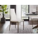 Firenze White Dining Chair with Bronze Legs Set Of 2
