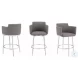 Suzzie Gray Swivel Bar Stool