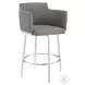 Suzzie Gray Swivel Bar Stool