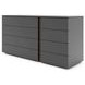 Renzo Dark Gray 4 Drawer Dresser