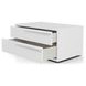 Alessio White 2 Drawer Nightstand