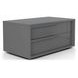 Alessio Dark Gray 2 Drawer Nightstand Set of 2