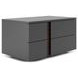 Renzo Dark Gray 2 Drawer Nightstand Set of 2