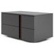 Renzo Dark Gray 2 Drawer Nightstand Set of 2