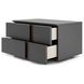 Renzo Dark Gray 2 Drawer Nightstand Set of 2