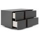 Renzo Dark Gray 2 Drawer Nightstand Set of 2