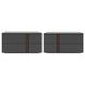 Renzo Dark Gray 2 Drawer Nightstand Set of 2