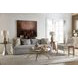 Echoes Light Echo Oak and Gray Round Side Table