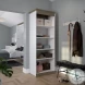 Orion White And Walnut Grey 30" Shelving Unit
