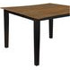 Joplin Black and Brown 54" Extendable Square Counter Height Table