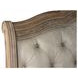 Marisol Fawn and Cream King Leather Upholstered Storage Sleigh Bed